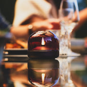 Glow 08 by Kooduu: rechargeable LED candle holder with Danish design for sophisticated, flame-free ambiance.