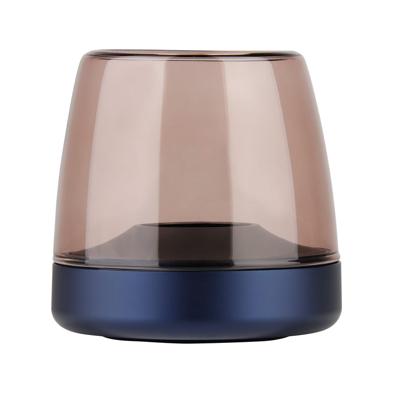 Glow 10 candle holder in Cobalt Blue: durable and elegant design with 100+ hours of safe LED candlelight for modern homes.