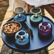 Kooduu Glow 10 candle holder: Danish-inspired design with rechargeable LED candle for safe, elegant ambiance.