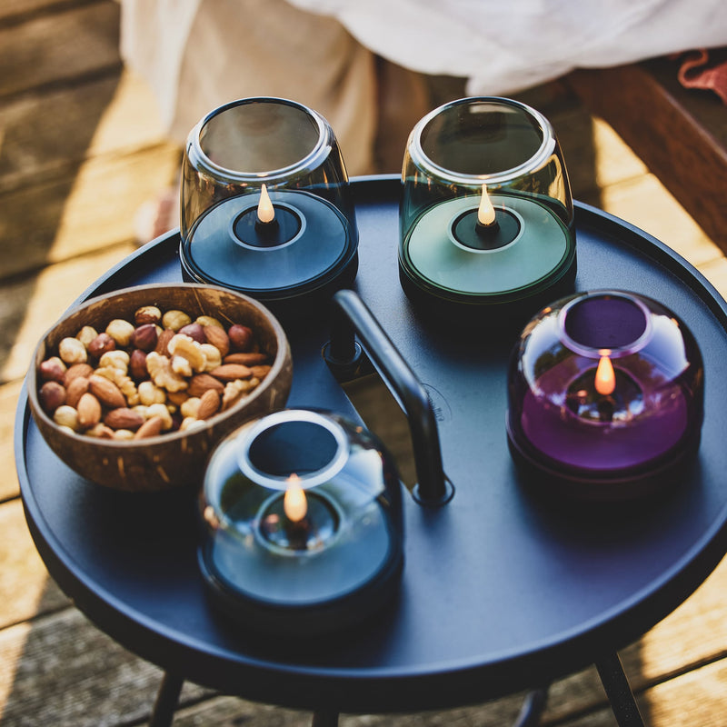 Kooduu Glow 10 candle holder: Danish-inspired design with rechargeable LED candle for safe, elegant ambiance.