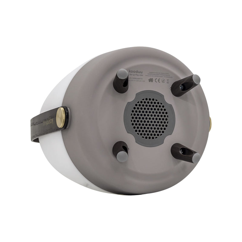 Kooduu Lite-up Play Mini: dimmable LED lamp with JBL audio technology and 8-hour battery life for music and ambiance.