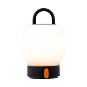 Loome Moss table lamp by Kooduu: elegant LED lighting with portable handle, USB charging dock, and continuous dimming.