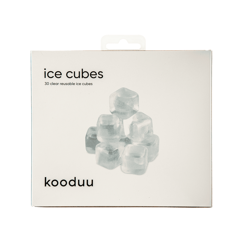 Reusable ice cubes for Kooduu Synergy: freeze, add to cooler compartment, and enjoy hours of perfectly chilled drinks.
