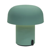 Kooduu Sensa Smoky Teal: modern LED table lamp with warm adjustable light, USB charging, and 40-hour battery for elegant interiors.