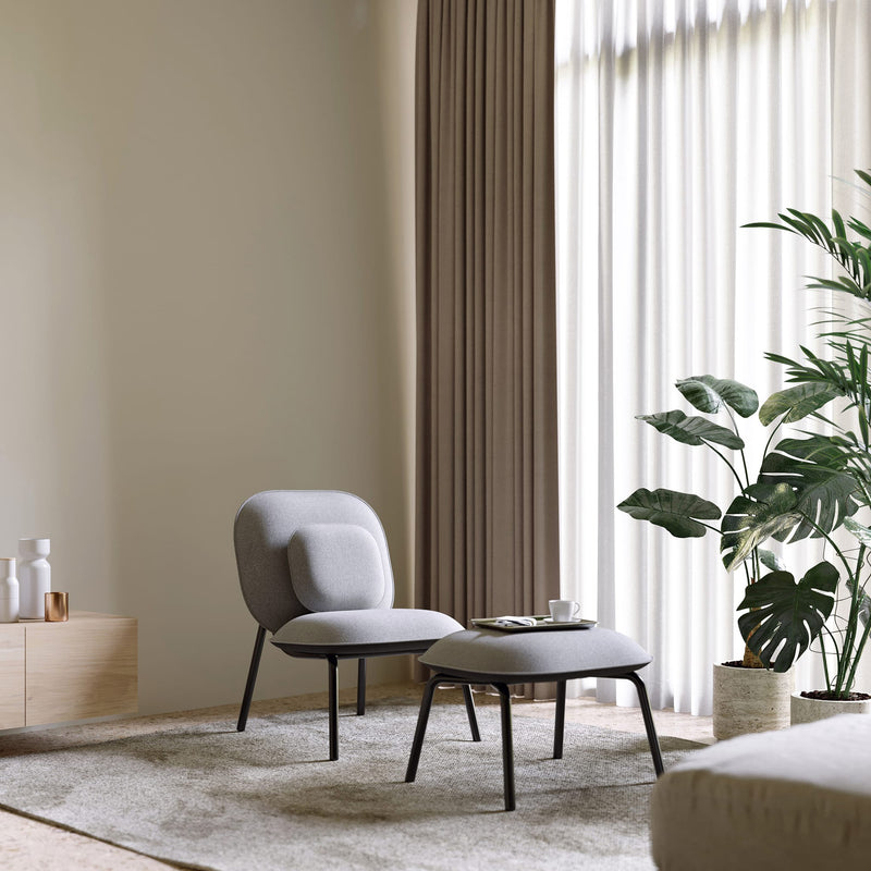 Tasca Lounge Chair & Ottoman<br> Standard Fabric<br> Indoor Use