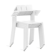 Stackable Yard armchair by TOOU Design, perfect for saving space while adding style to indoor and outdoor environments.