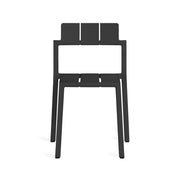 Close-up of the Yard chair’s clean lines and geometric design, crafted from durable polypropylene for lasting elegance.