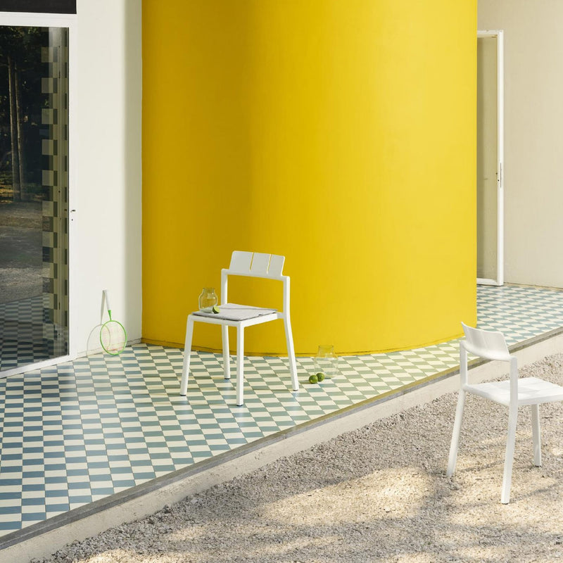 Elegant and functional Yard chair by TOOU Design, perfectly blending retro charm with a sleek modern design.