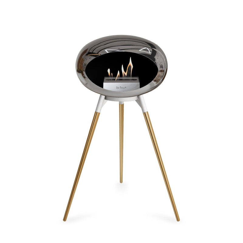 Le Feu Ground High Dome <br>Chromed Silver