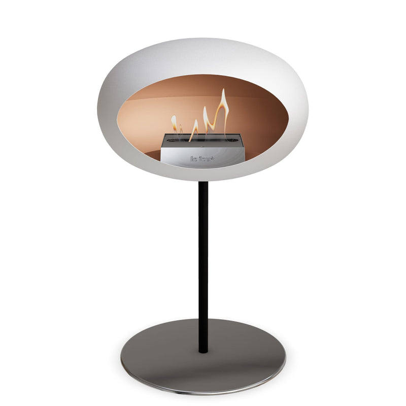 Le Feu Steel Low Dome <br>White