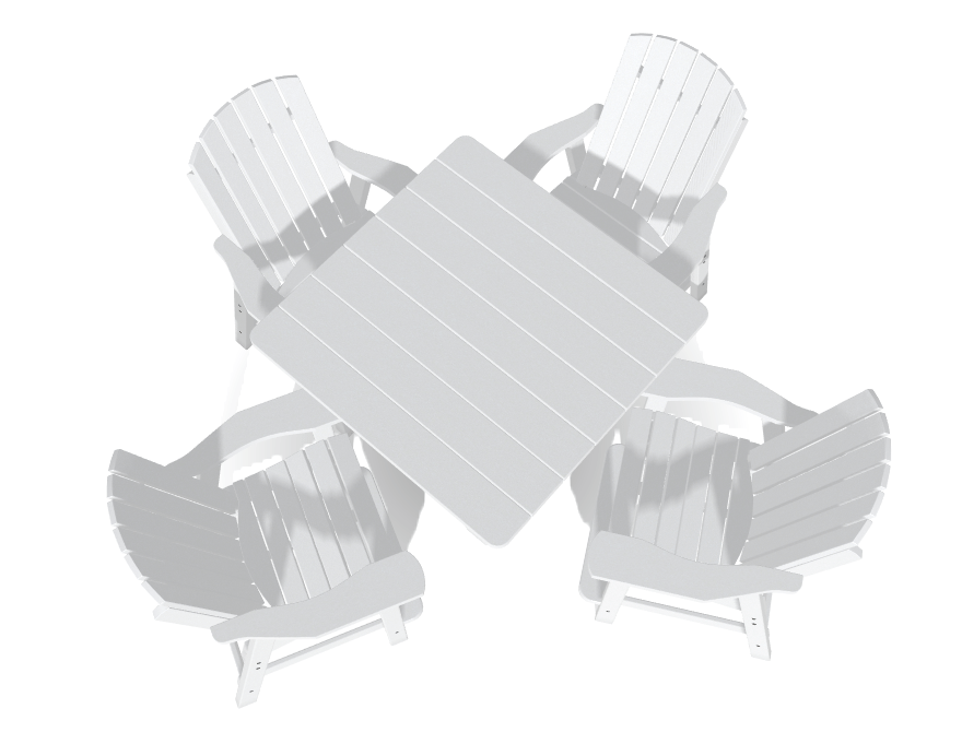 Bistro Deluxe Patio Set with 4 Chairs - MY OUTDOOR ROOM