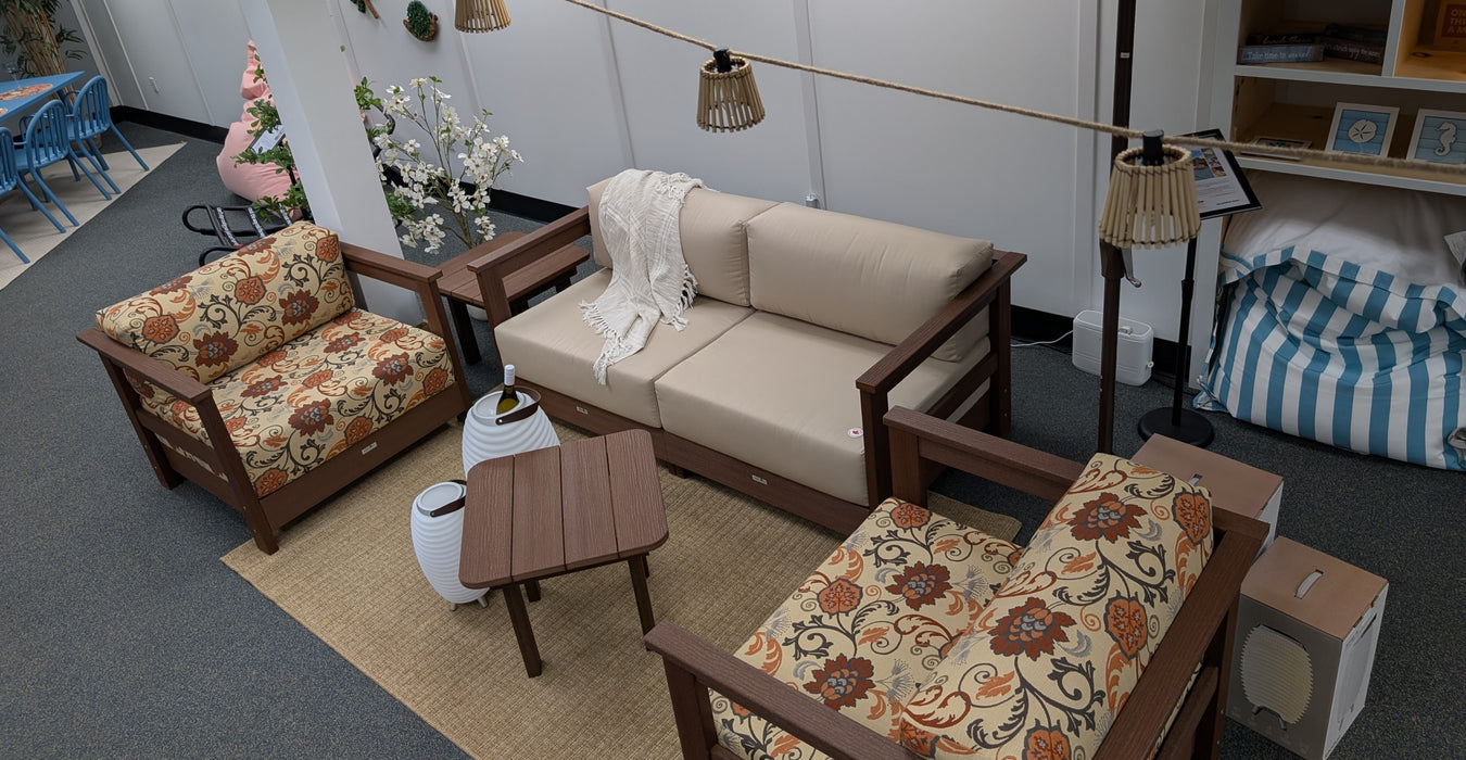 Deep Seating Deluxe – Oversized Poly Loveseats & Lounge Chairs with Sunbrella