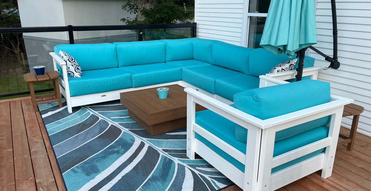 Modular Poly Outdoor Sectionals – Build Your Own