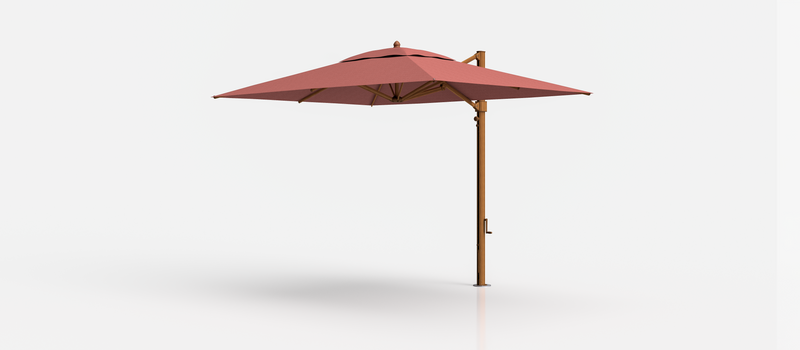 Frankford Aurora Cantilever Umbrella - Aluminum - 8.5' x 11' Rectangle
