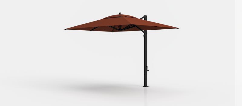 Frankford Aurora Cantilever Umbrella - Aluminum - 8.5' x 11' Rectangle
