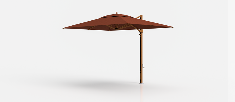 Frankford Aurora Cantilever Umbrella - Aluminum - 8.5' x 11' Rectangle