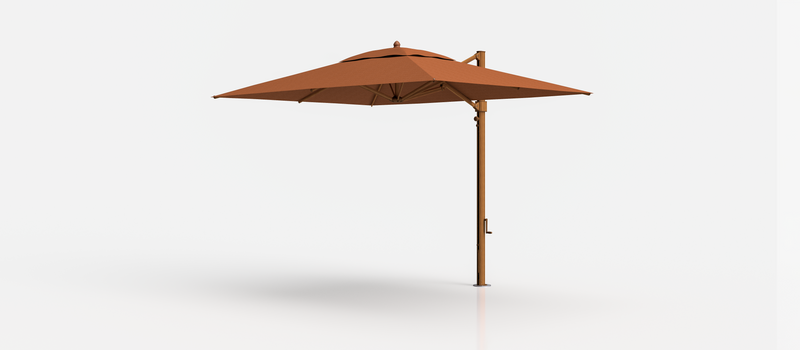 Frankford Aurora Cantilever Umbrella - Aluminum - 8.5' x 11' Rectangle
