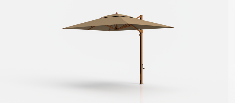 Frankford Aurora Cantilever Umbrella - Aluminum - 8.5' x 11' Rectangle