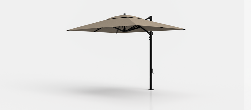 Frankford Aurora Cantilever Umbrella - Aluminum - 8.5' x 11' Rectangle