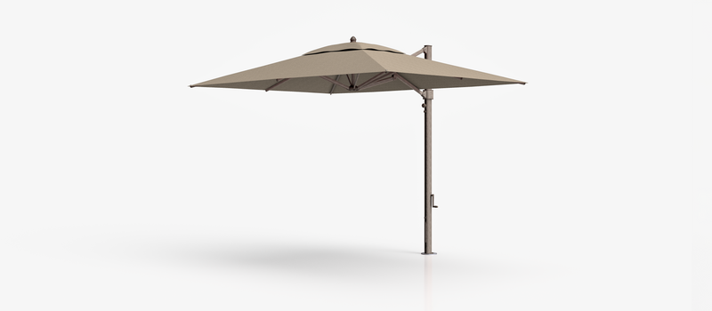 Frankford Aurora Cantilever Umbrella - Aluminum - 8.5' x 11' Rectangle