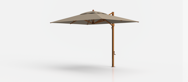 Frankford Aurora Cantilever Umbrella - Aluminum - 8.5' x 11' Rectangle
