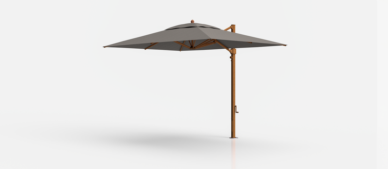 Frankford Aurora Cantilever Umbrella - Aluminum - 8.5' x 11' Rectangle