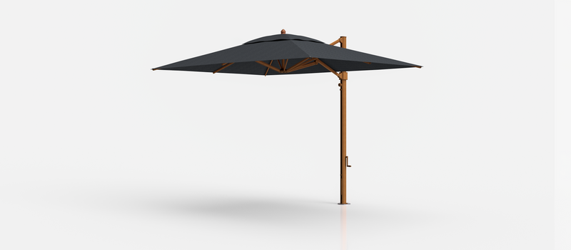 Frankford Aurora Cantilever Umbrella - Aluminum - 8.5' x 11' Rectangle