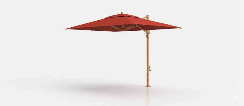 Frankford Aurora Cantilever Umbrella - Aluminum - 8.5' x 11' Rectangle