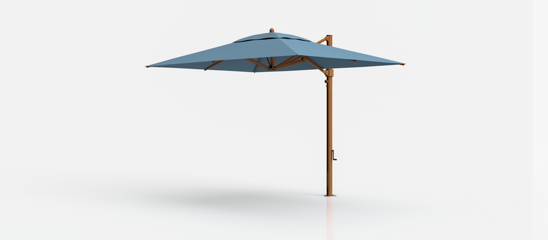 Frankford Aurora Cantilever Umbrella - Aluminum - 8.5' x 11' Rectangle