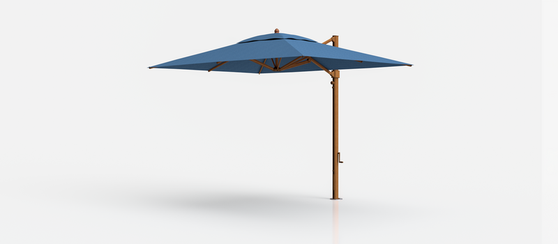 Frankford Aurora Cantilever Umbrella - Aluminum - 8.5' x 11' Rectangle