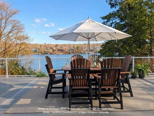Krahn 40" x 72" Bistro Table with 6 Chairs