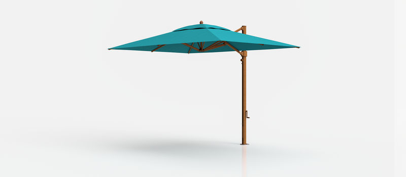 Frankford Aurora Cantilever Umbrella - Aluminum - 8.5' x 11' Rectangle