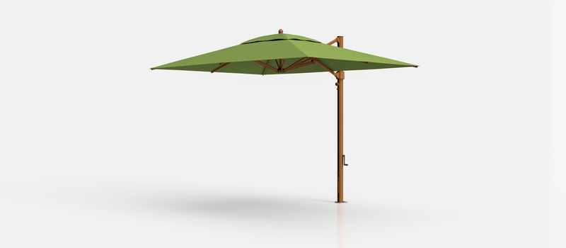 Frankford Aurora Cantilever Umbrella - Aluminum - 8.5' x 11' Rectangle