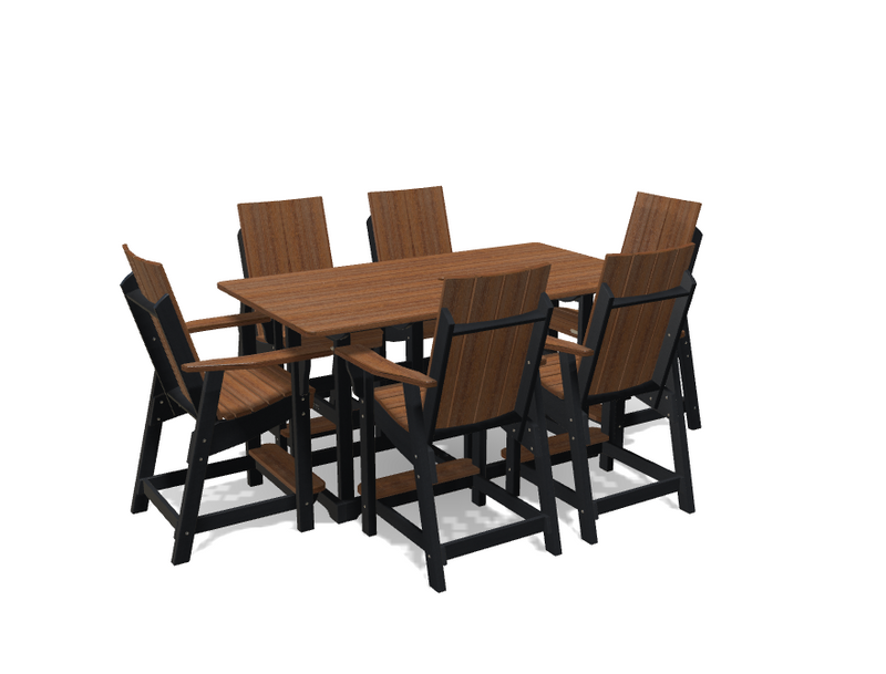Krahn 6' Bistro Table with 6 Chairs - Deluxe