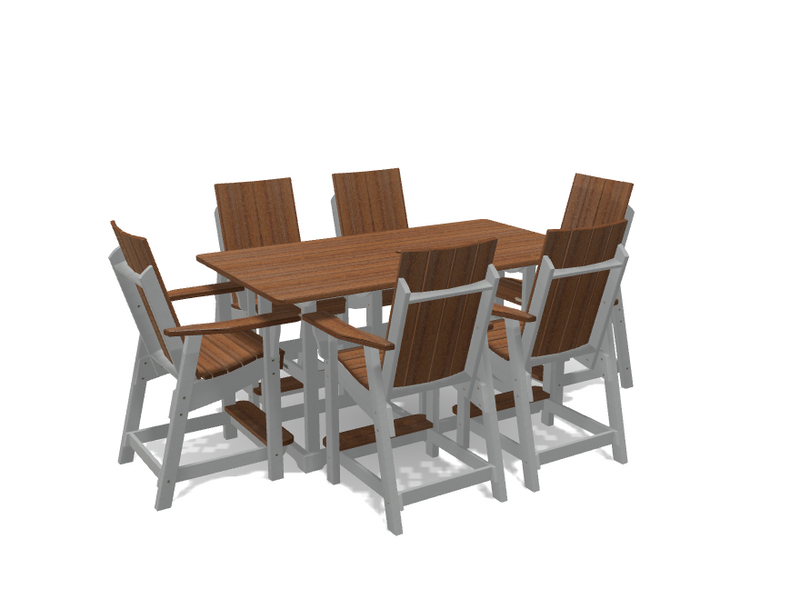 Krahn 6' Bistro Table with 6 Chairs - Deluxe