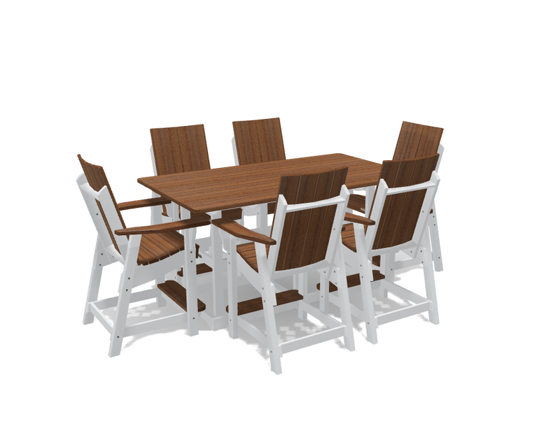 Krahn 6' Bistro Table with 6 Chairs - Deluxe