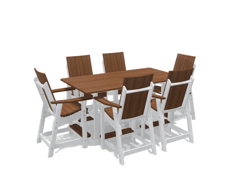 Krahn 6' Bistro Table with 6 Chairs - Deluxe
