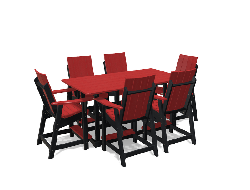 Krahn 6' Bistro Table with 6 Chairs - Deluxe