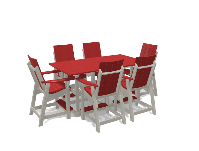 Krahn 6' Bistro Table with 6 Chairs - Deluxe