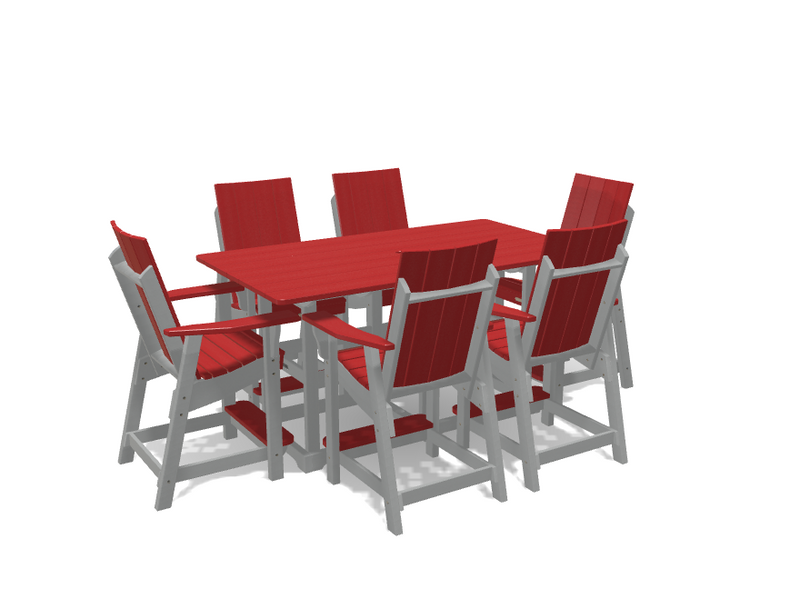 Krahn 6' Bistro Table with 6 Chairs - Deluxe