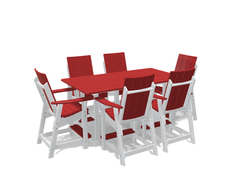 Krahn 6' Bistro Table with 6 Chairs - Deluxe