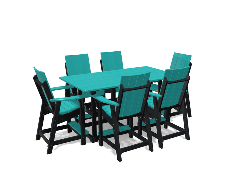 Krahn 6' Bistro Table with 6 Chairs - Deluxe