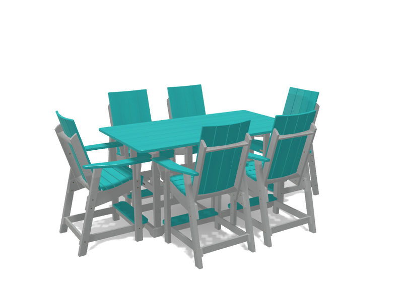 Krahn 6' Bistro Table with 6 Chairs - Deluxe