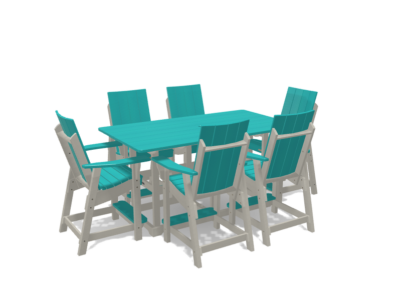 Krahn 6' Bistro Table with 6 Chairs - Deluxe