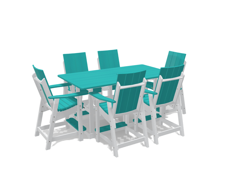 Krahn 6' Bistro Table with 6 Chairs - Deluxe