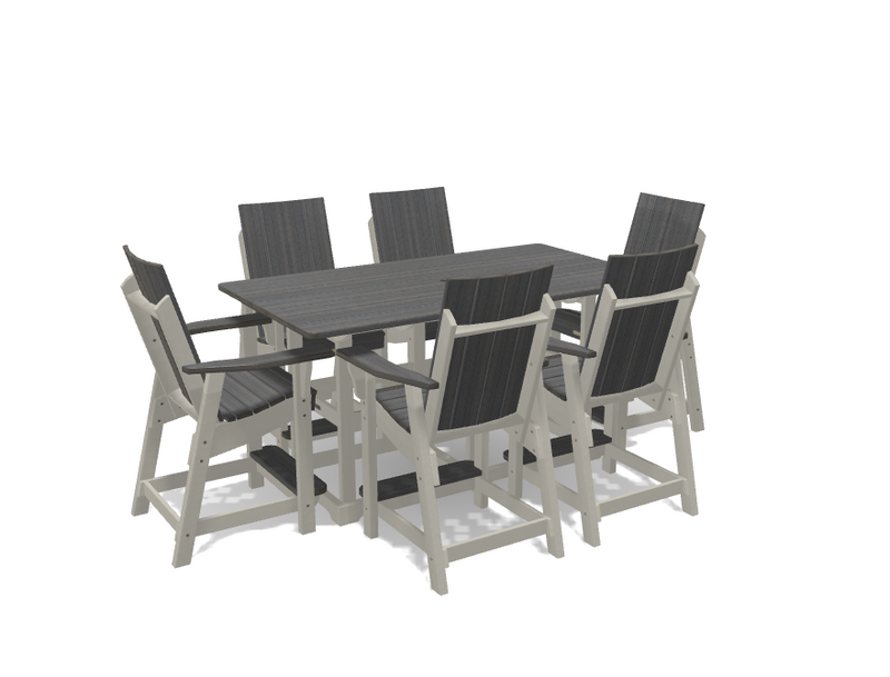 Krahn 6' Bistro Table with 6 Chairs - Deluxe
