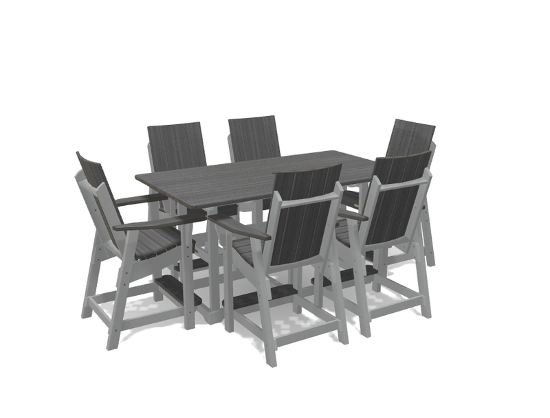 Krahn 6' Bistro Table with 6 Chairs - Deluxe