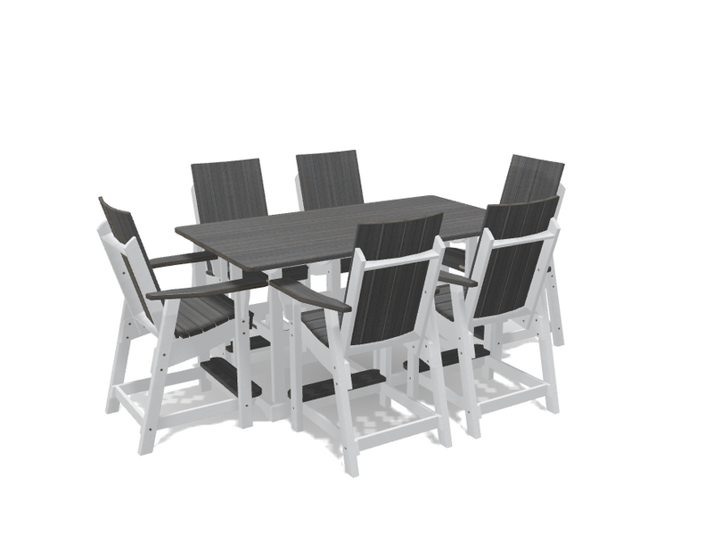 Krahn 6' Bistro Table with 6 Chairs - Deluxe
