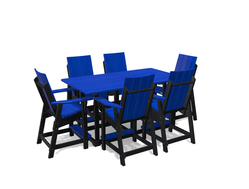 Krahn 6' Bistro Table with 6 Chairs - Deluxe