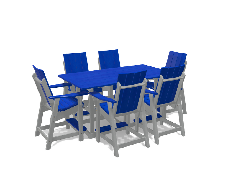 Krahn 6' Bistro Table with 6 Chairs - Deluxe